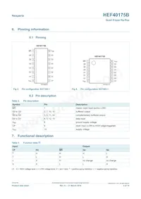 HEF40175BP Datasheet Page 3