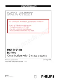 HEF40244BP Datasheet Cover