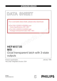 HEF40373BP數據表 封面