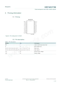HEF40373BT Datasheet Page 3