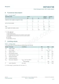 HEF40373BT Datasheet Page 4