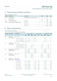 HEF40373BT Datasheet Page 5