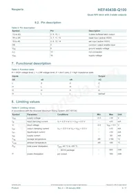 HEF4043BT-Q100J Datasheet Page 3