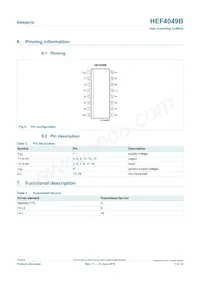 HEF4049BP Datasheet Page 3