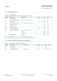 HEF4069UBT/AUJ Datasheet Page 3