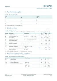 HEF4070BP Datasheet Page 3