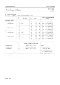 HEF4073BP Datasheet Page 3