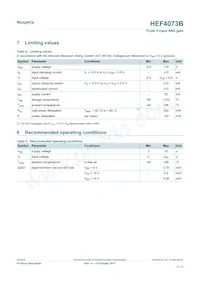 HEF4073BT Datasheet Page 3
