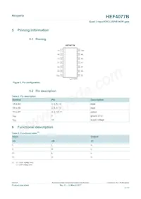 HEF4077BP Datasheet Page 2