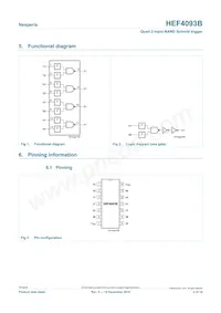 HEF4093BT/AUJ Datasheet Page 2