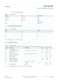 HEF4093BT/AUJ Datasheet Page 3
