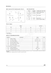 M74HC541RM13TR Datasheet Page 2