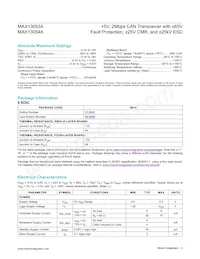 MAX13054AEASA+T Datasheet Page 3