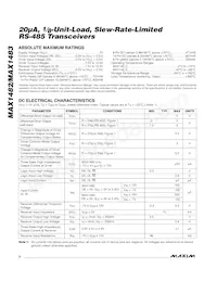 MAX1483EUA+T Datasheet Page 2
