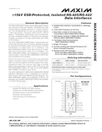 MAX1490EBCPG+ Datenblatt Cover