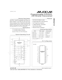 MAX214EPI+G126數據表 封面