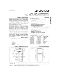MAX218CAP+T數據表 封面