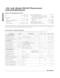 MAX221EEUE+T Datasheet Page 2