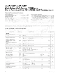 MAX3084ESA+T Datasheet Page 2