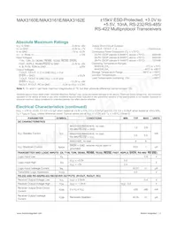 MAX3162ECAI+T Datasheet Page 2