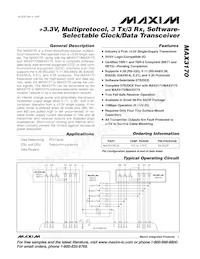 MAX3170CAI Datenblatt Cover