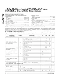 MAX3170CAI Datasheet Page 2