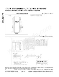 MAX3170CAI Datasheet Page 16