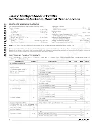 MAX3171CAI+TG52 Datasheet Page 2