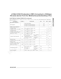 MAX3185EWP+ Datasheet Page 3