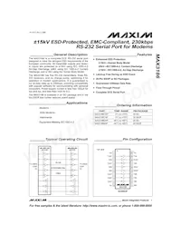 MAX3186EAP+T Datasheet Cover
