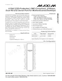 MAX3187CAX+T Datasheet Cover
