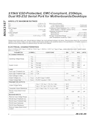 MAX3187CAX+T Datasheet Page 2