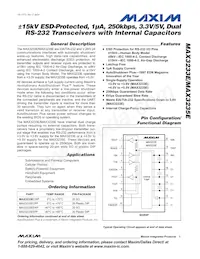 MAX3235EEWP+TG36 Datasheet Cover