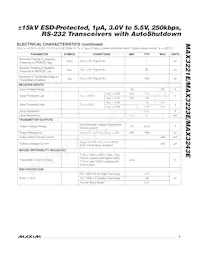 MAX3243ECUI+TG24 Datasheet Pagina 3