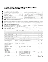 MAX3345EEBE+T Datasheet Page 2