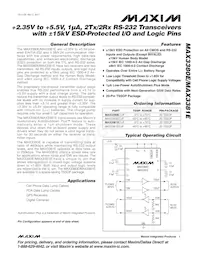 MAX3380ECUP Datasheet Cover