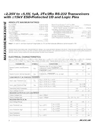 MAX3380ECUP Datasheet Page 2