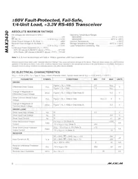 MAX3430MSA/PR3+ Datasheet Page 2