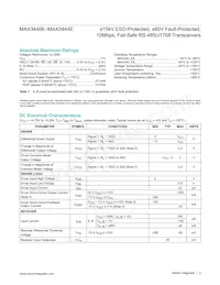 MAX3441EASA+T Datasheet Page 2