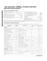 MAX3463ESA+TG002 Datasheet Pagina 2