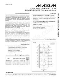 MAX3480AEPI+ Datasheet Cover