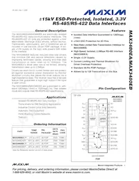 MAX3480EBEPI+ Datasheet Cover