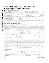 MAX3480EBEPI+ Datasheet Pagina 2