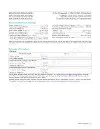 MAX3490EESA-T Datasheet Page 2
