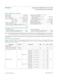 MAX44211ETP+T Datasheet Page 2