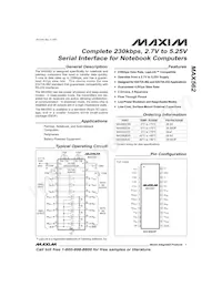 MAX562EAI+T Datenblatt Cover