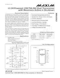 MAX563C/D Datasheet Cover