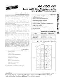 MAX9125ESE+T Datenblatt Cover