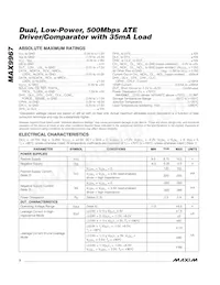 MAX9967ADCCQ+D數據表 頁面 2