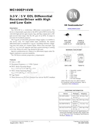 MC100EP16VBDR2G Datasheet Page 1